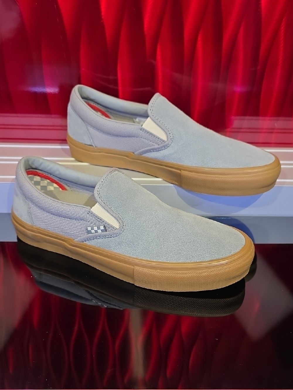 Vans Skate Slip-On Grey Gum Men 9 Women 10.5 New